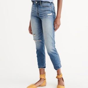 Abercrombie High Rise Girlfriend Jeans